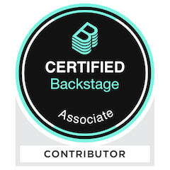 Certified Backstage Associate Badge